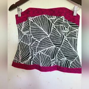 White house black market strapless top, size 0